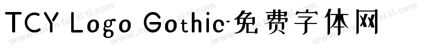 TCY Logo Gothic字体转换